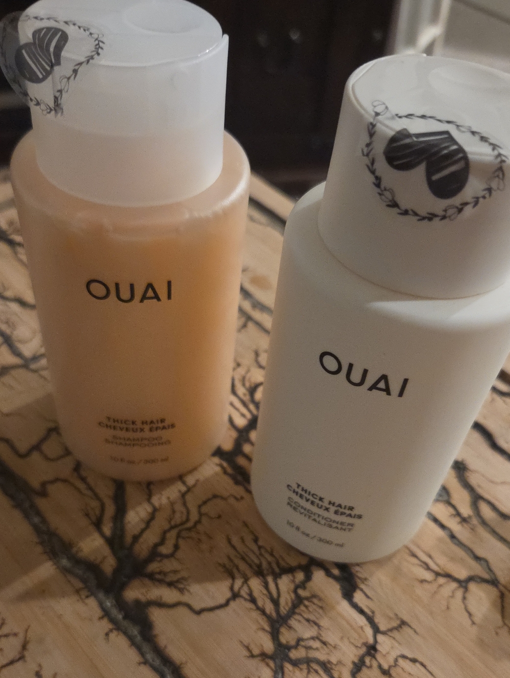 OUAI Thick Hair Shampoo & Conditioner Duo 10 Oz